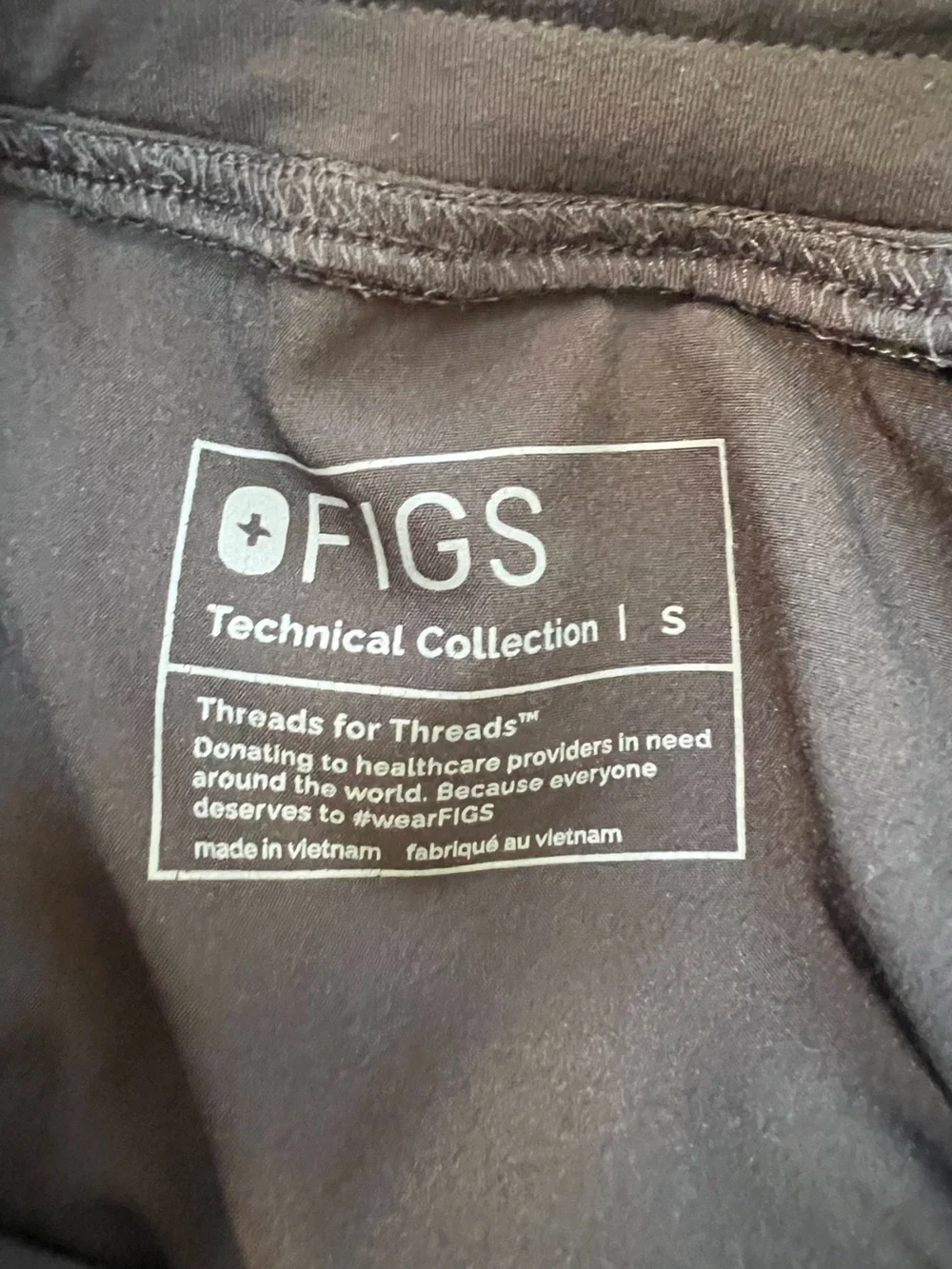 FIGS Double Utility Cargo Limited Ed Jogger Scrub Pants Black (PO #5683) Small